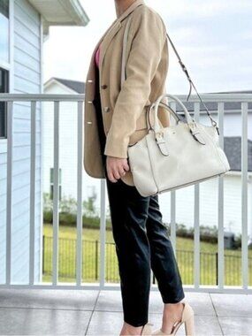 Kate Spade Ivory Charlotte Street Sloan Bag Crossbody Shoulder Saffiano Leather